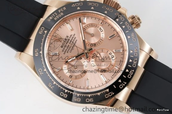 MiroTime 0105 Elegant Daytona 116515 BTF 1:1 Best Edition RG Dial on Oysterflex Rubber Strap SA4130 V 2264